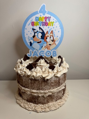 Personalised name age - age, bluey