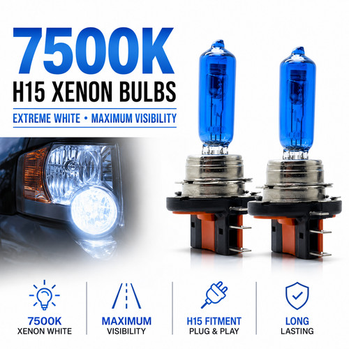 Pair 15w h15 7500k - pair,