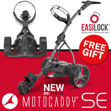 MOTOCADDY 2025 SE ELECTRIC EXTENDED LITHIUM GOLF TROLLEY +FREE UMBRELLA HOLDER