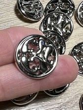 6 X Vintage Style 23mm Silver