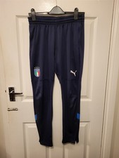 Italia PUMA Men's Football Tracksuit Bottoms Size Medium