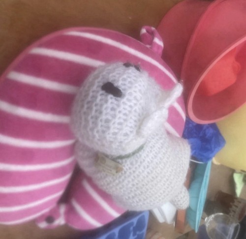Westie dog knitted - dog,