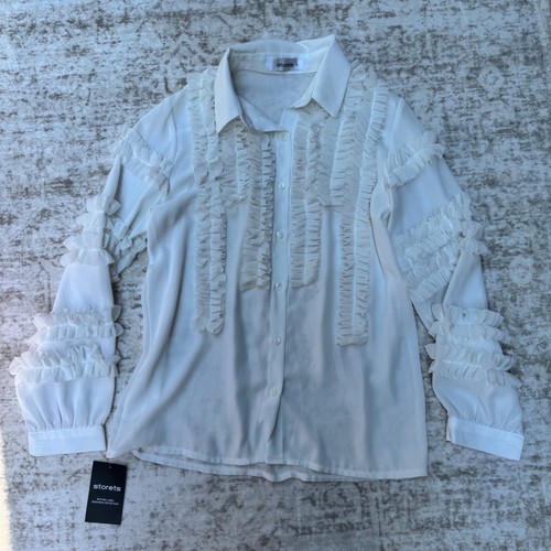 Storets amanda ruffle blouse - storets,