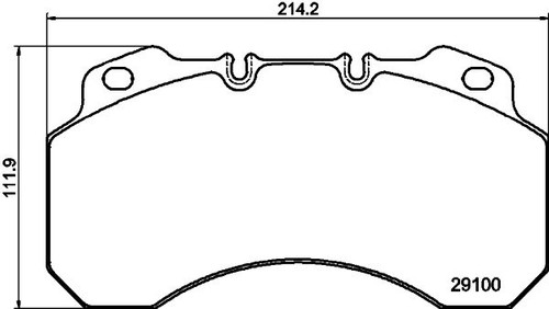 Don front brake pad set - front,
