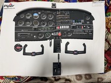Piper PA28 Warrior Cockpit Poster.