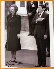 10”  x 8” Signed Photo Of Margaret  Thatcher