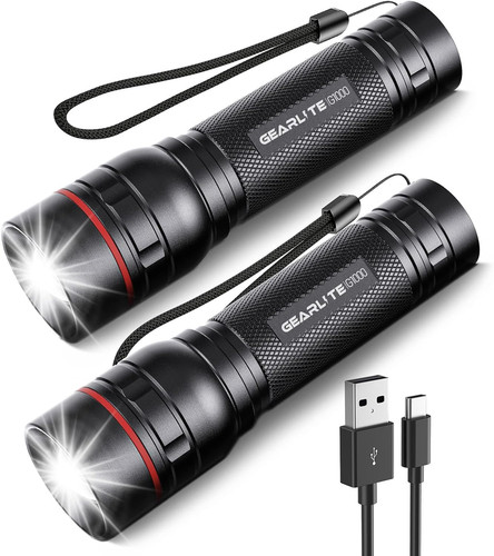 Led torch rechargeable - rechargeable, pack