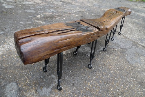 Sculptural bench with - with, 10