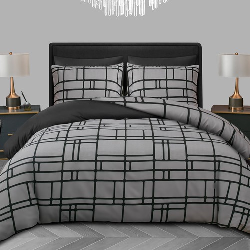 Duvet cover set reversible - duvet,