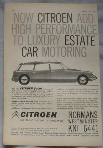 1963 citroen safari - 1963, original