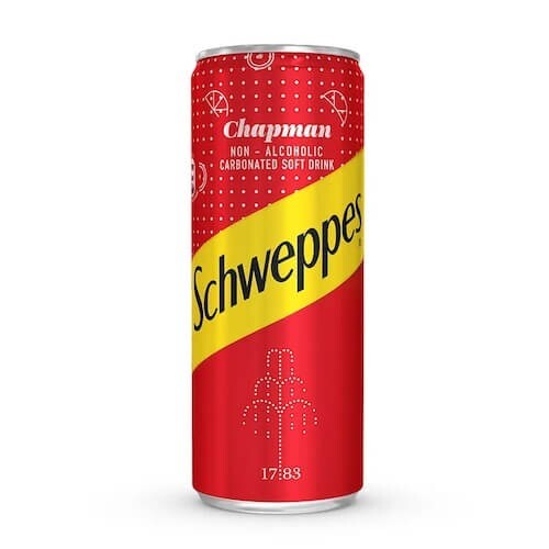Schweppes chapman sleek can - chapman,