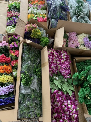 Box 100x flowers - box, foliage