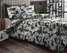 Single Duvet Cover Camouflage Design Boys Or Girls Army Military Quilt Cover Set