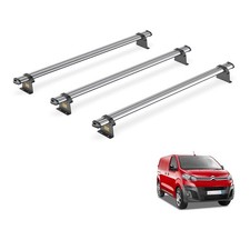 Peugeot Expert Roof Rack for 2016+ Standard Wheelbase 3x Bars Van Guard Trade