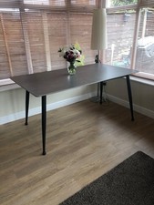 Solid Grey Slate Top Dining Table, 1600mm Long X 900mm Wide X 760mm High