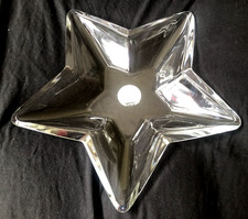 Large Star Glass Dish Bowl - Clear - Sweets - Crisps etc - Excellent Condition