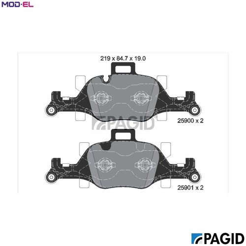 Brake pad set disc - pad,