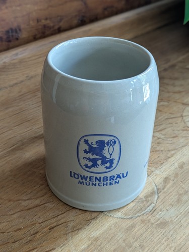 Vintage lowenbrau beer stein - vintage,
