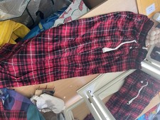 Jack wills Red Check leggings Size 8 Stretchy