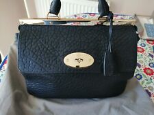 MULBERRY SUFFOLK  MIDNIGHT SHRUNKEN CALF LEATHER WITH SHOULDER STRAP AND DUSTBAG