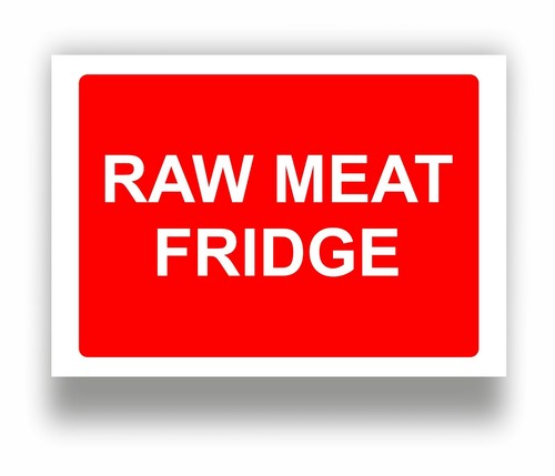 Food hygiene sign raw meat - hygiene,