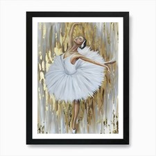 Ballerina 2 Art Print Framed