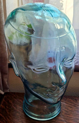 Vintage clear blue - blue, glass