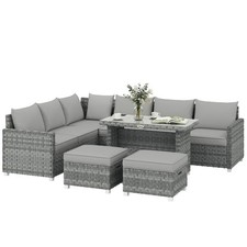 Outsunny 6 Piece Rattan Garden
