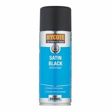 Hycote Colour Spray Paint 400mL Fast Drying - Gloss Matt VHT or Satin Black