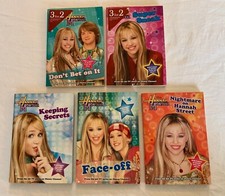 Hannah Montana 5 Book Lot Super Sneak, Keeping Secrets, Don’t Bet On It, Face-of
