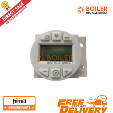 Ferroli - Small 24 Hour Digital Clock - LCD Display - 013001X0 used