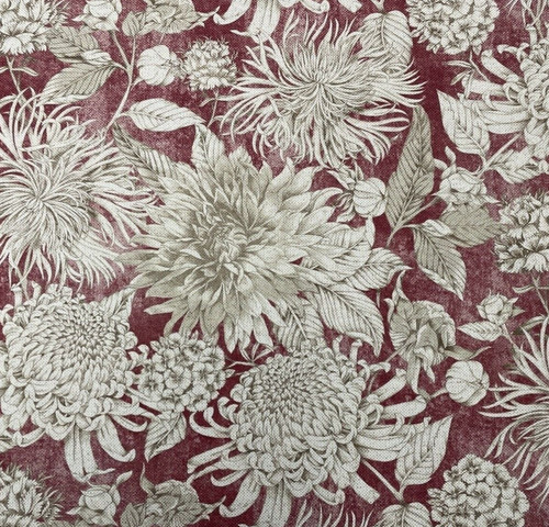 Purbeck linen fabric floral - linen,