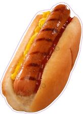 Catering van unit sticker Hot