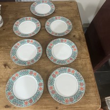 7 x Habitat Mosaic Dinner Ware - Side  Plates 20.5cm