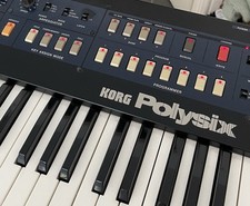 Korg Polysix 80s Vintage Synthesizer Keyboard - Working but faulty *read* 