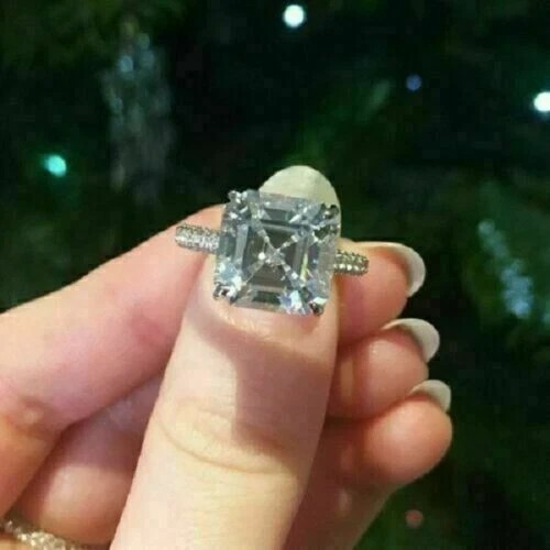 50ct asscher lab - asscher, lab-created