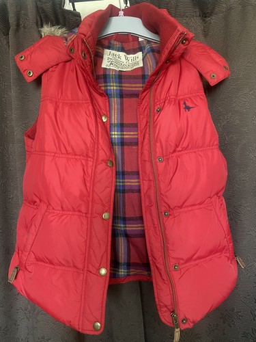 Jack wills red gilet - wills,