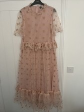 Sister Jane Pink Hearts Dress Size S