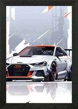 Audi RS8 Sport Race Car Framed