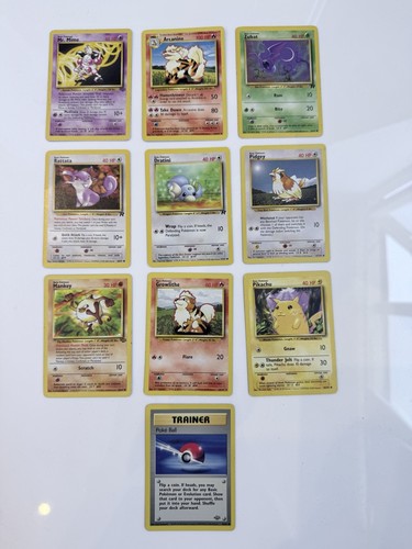 10x 1995 pokémon wotc - wotc, cards