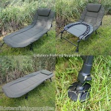 NEW NGT Carp Coarse Fishing Deluxe Bedchair 6 Leg Recliner with Pillow Bed Chair