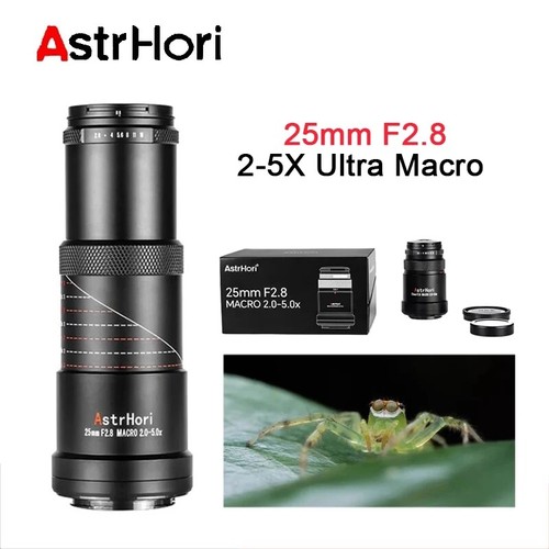 Astrhori 25mm macro 2x 5x - astrhori, f2.8
