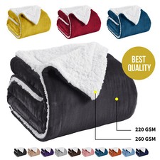 480 gsm heavy sherpa blanket - gsm,