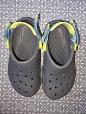 Boys Grey Crocs C13