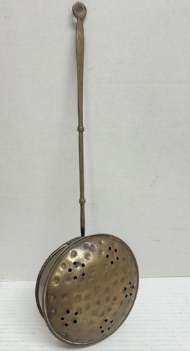 Brass bed warmer - brass, w/