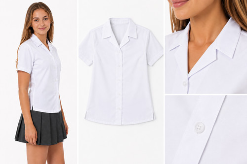 Girls short sleeve - short, school