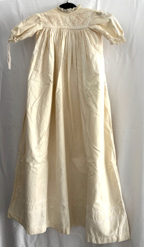 Vintage ivory christening gown - ivory,