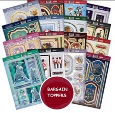 HUNKYDORY CHRISTMAS TOPPERS  ADORABLE SCOREABLE FOILED GOLD/SILVER-16 THEMES