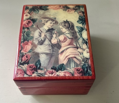Reuge music box wooden - wooden, trinket