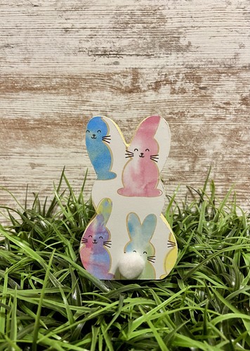 Spring easter wooden bunny - spring,